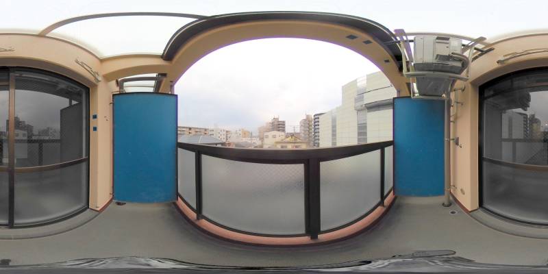 パノラマ画像バルコニー