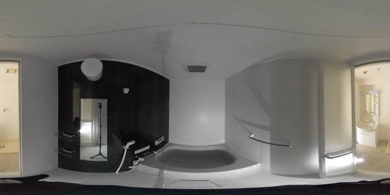 パノラマ画像バスルーム