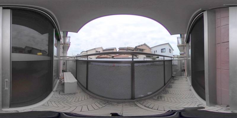 パノラマ画像バルコニー