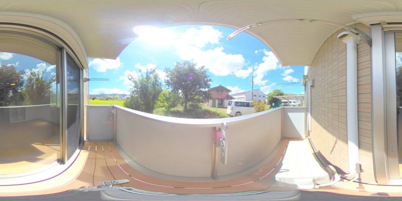 パノラマ画像バルコニー