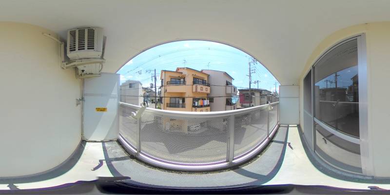 パノラマ画像バルコニー