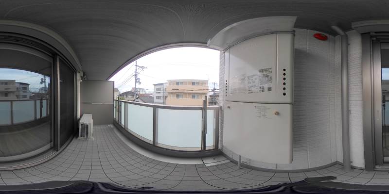 パノラマ画像バルコニー