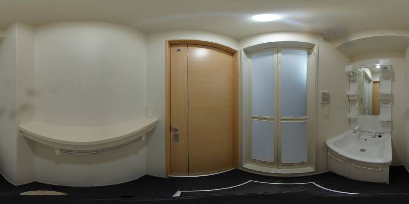 パノラマ画像洗面所