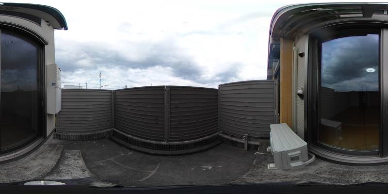 パノラマ画像バルコニー