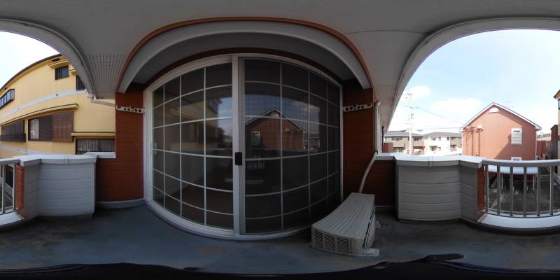 パノラマ画像バルコニー