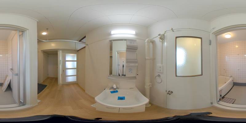 パノラマ画像洗面所