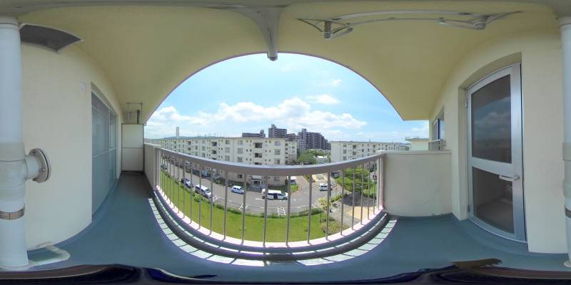 パノラマ画像バルコニー