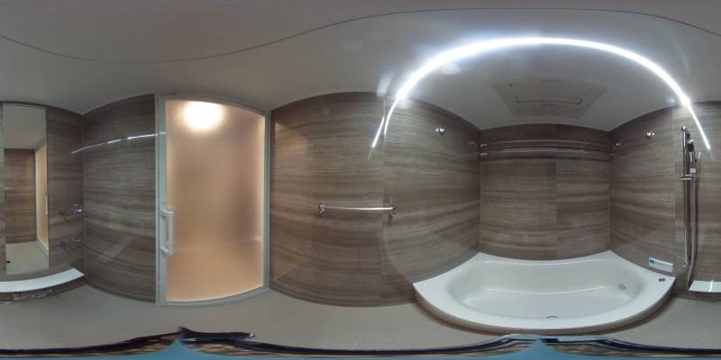 パノラマ画像バスルーム