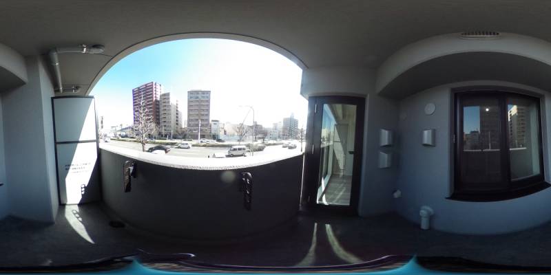 パノラマ画像バルコニー