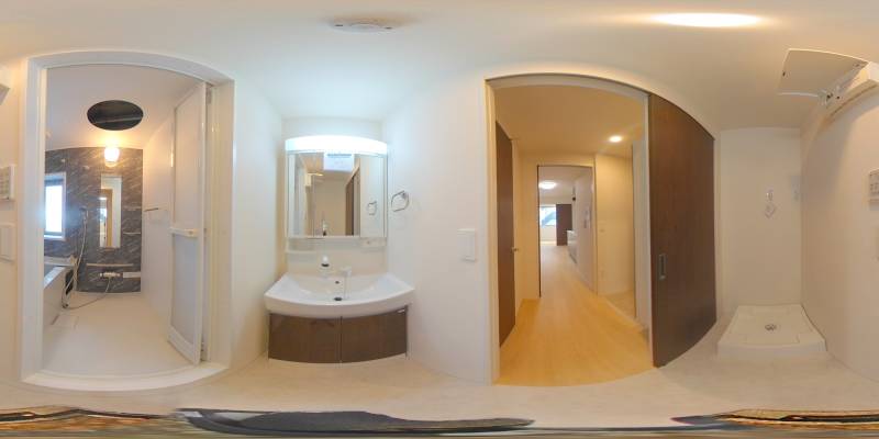 パノラマ画像洗面所