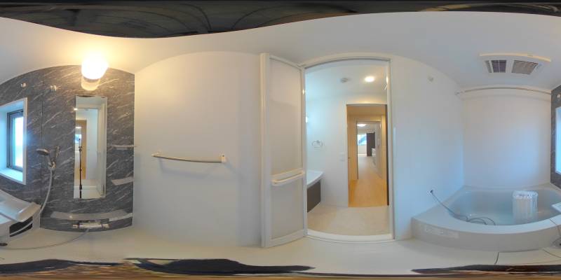 パノラマ画像バスルーム