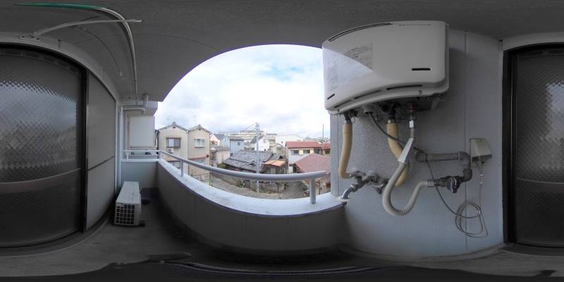 パノラマ画像バルコニー