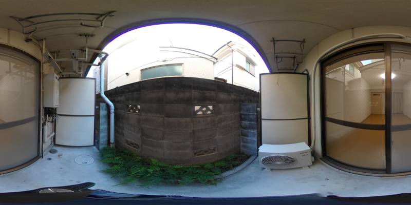 パノラマ画像バルコニー