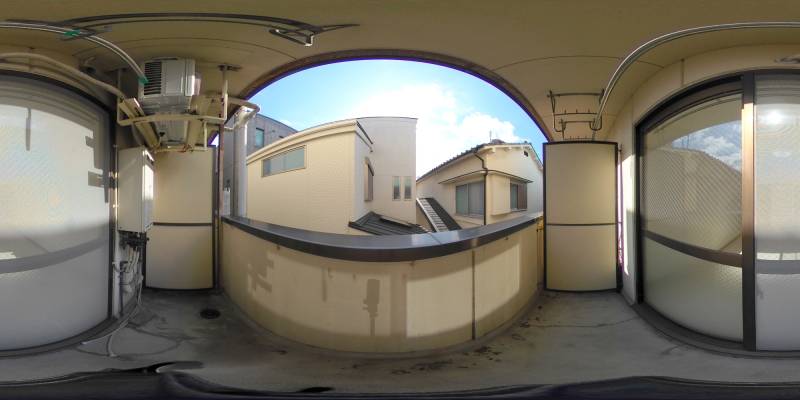 パノラマ画像バルコニー