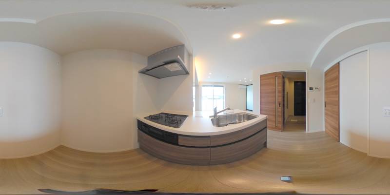 パノラマ画像キッチン