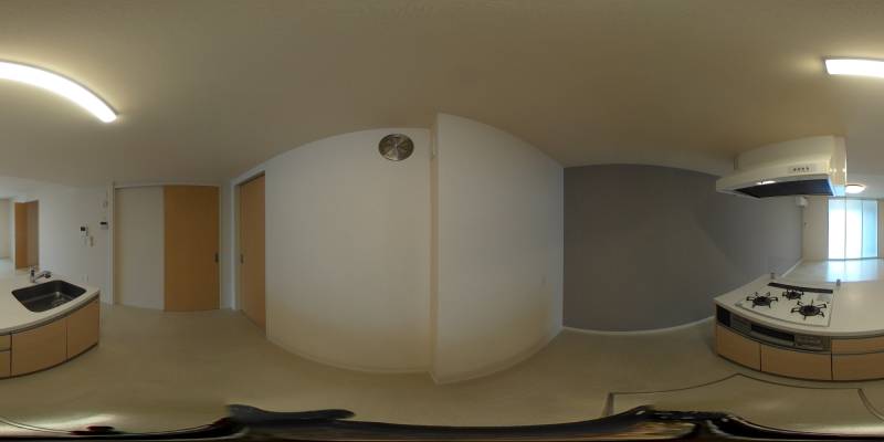 パノラマ画像キッチン