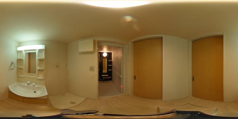 パノラマ画像洗面所