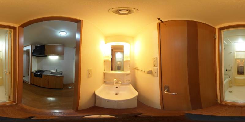 パノラマ画像洗面所