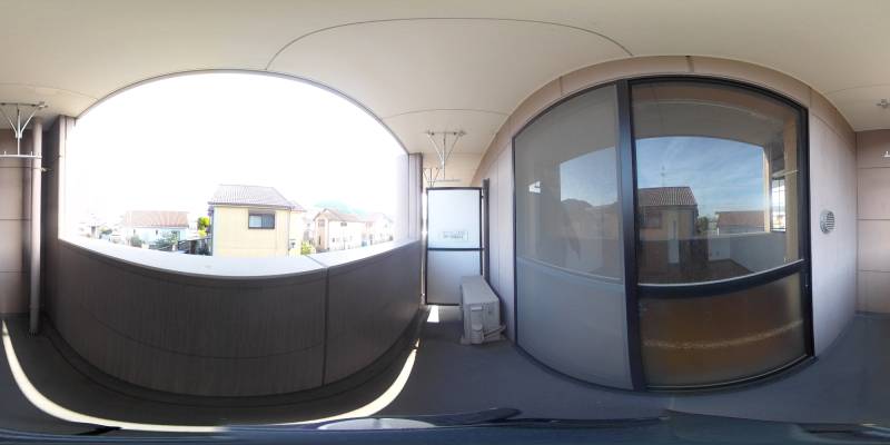 パノラマ画像バルコニー