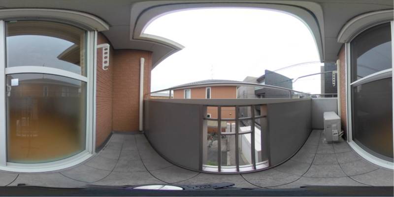 パノラマ画像バルコニー