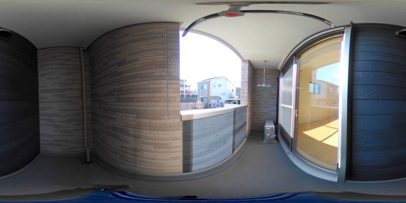 パノラマ画像バルコニー