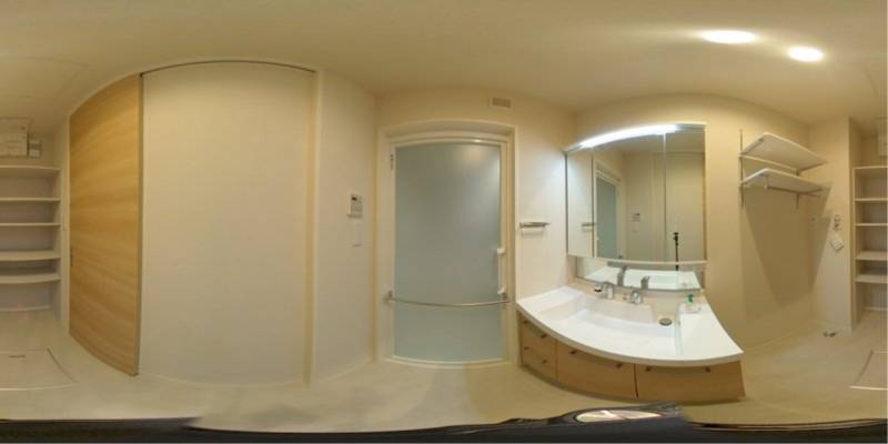 パノラマ画像洗面所