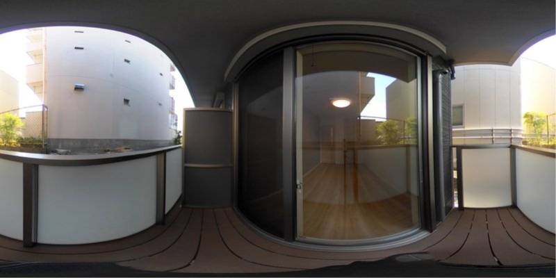 パノラマ画像バルコニー