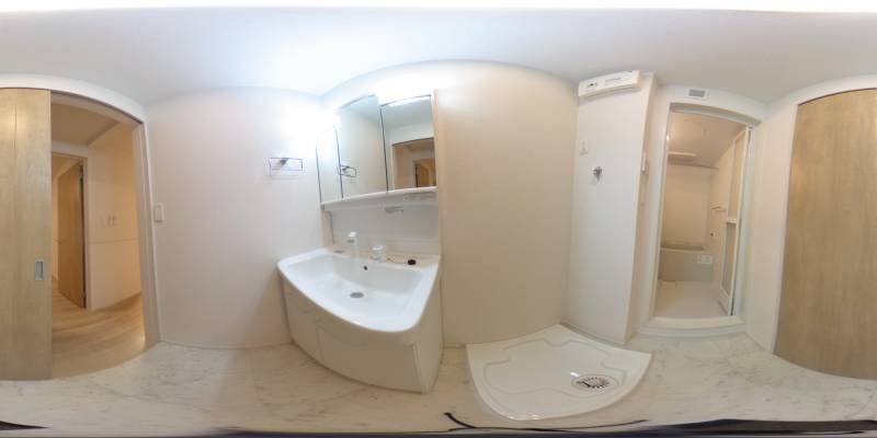 パノラマ画像洗面所