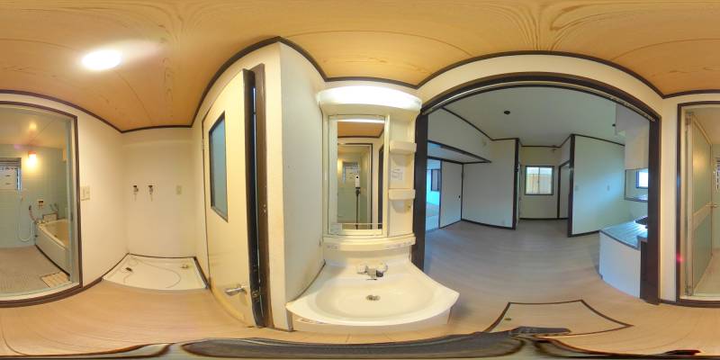 パノラマ画像洗面所