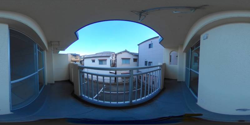 パノラマ画像バルコニー