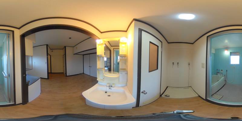 パノラマ画像洗面所