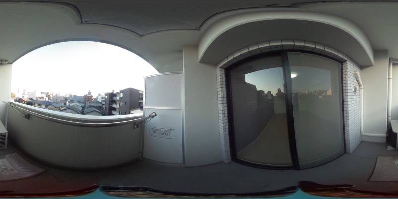 パノラマ画像バルコニー