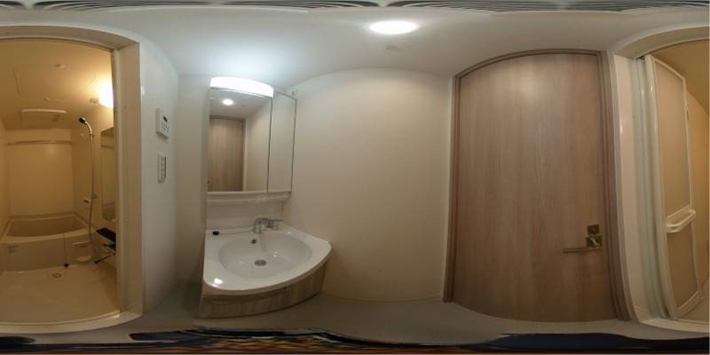 パノラマ画像洗面所