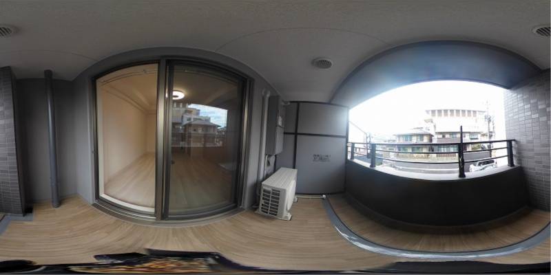 パノラマ画像バルコニー