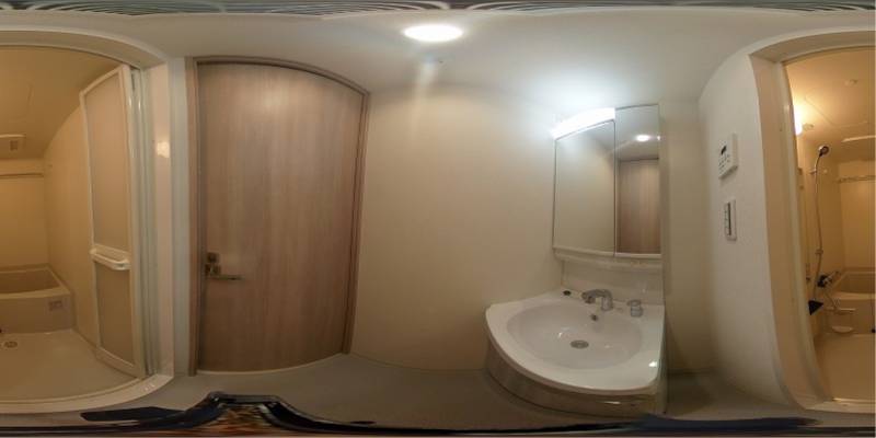 パノラマ画像洗面所