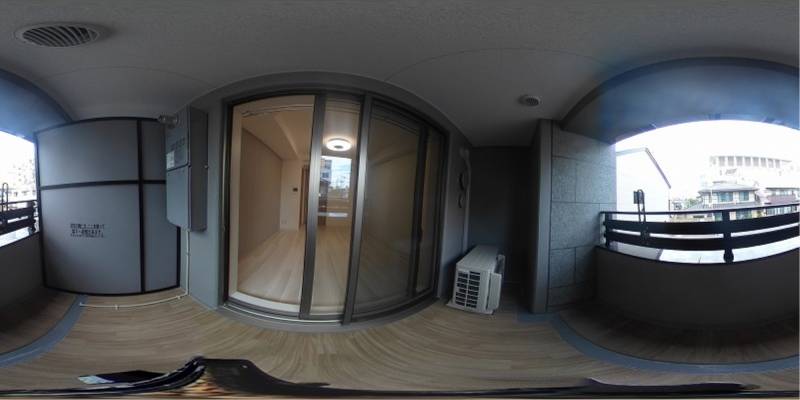 パノラマ画像バルコニー