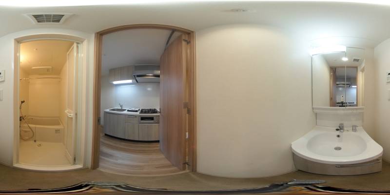 パノラマ画像洗面所