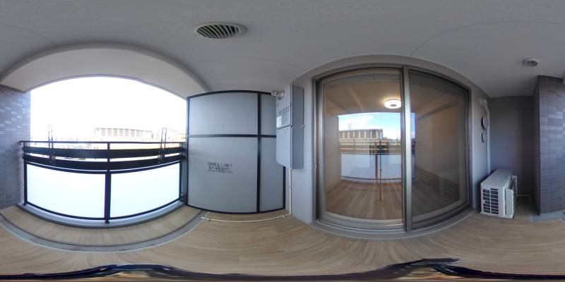 パノラマ画像バルコニー