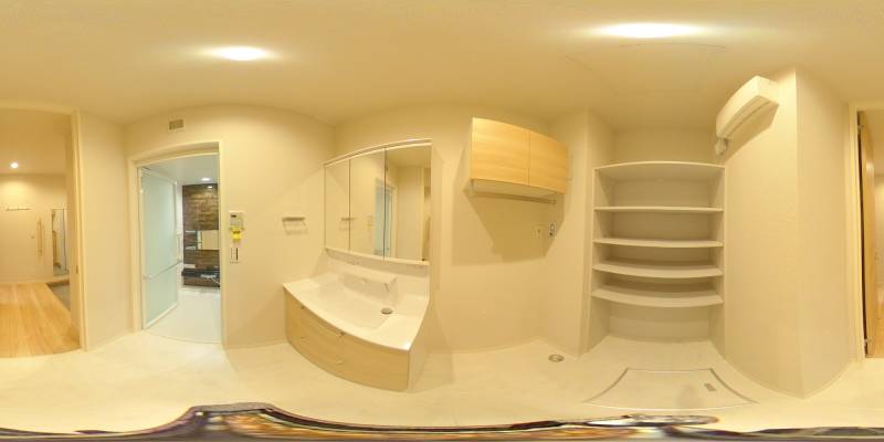 パノラマ画像洗面所