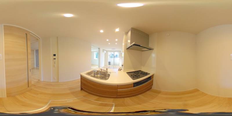 パノラマ画像キッチン