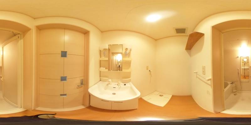 パノラマ画像洗面所