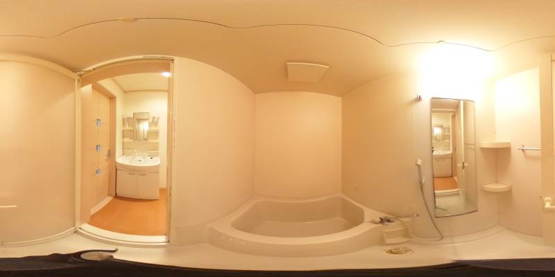 パノラマ画像バスルーム