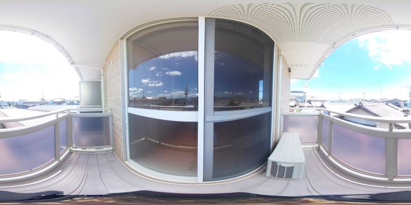 パノラマ画像バルコニー