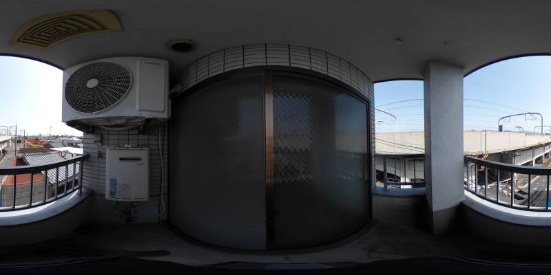 パノラマ画像バルコニー