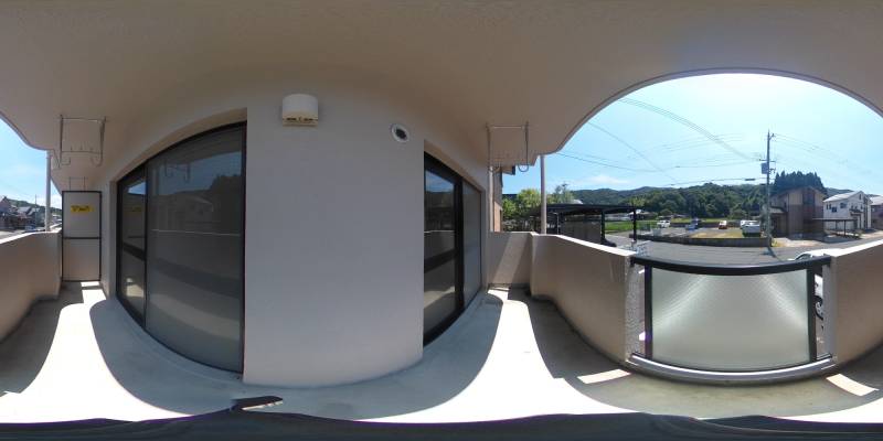 パノラマ画像バルコニー