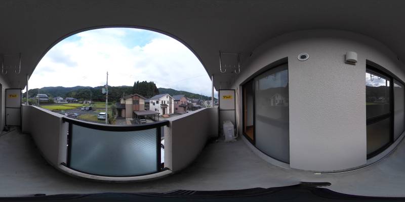 パノラマ画像バルコニー