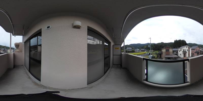 パノラマ画像バルコニー