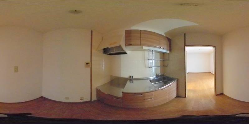 パノラマ画像キッチン