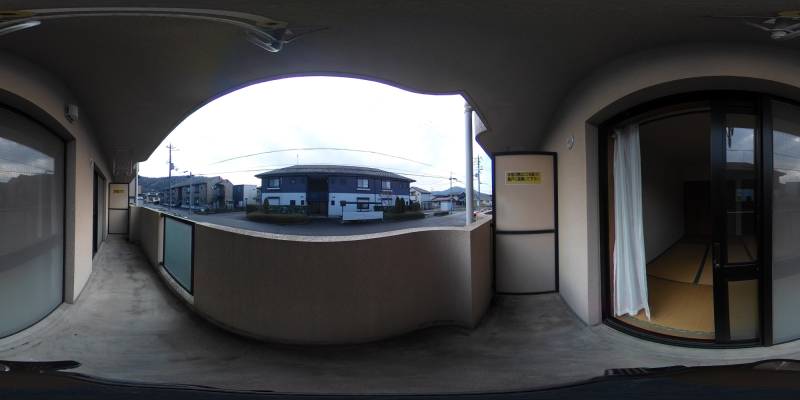 パノラマ画像バルコニー