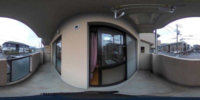 パノラマ画像バルコニー